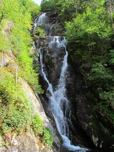 The waterfall in The Gorge along the Ammonoosuc Ravine Trail, White Mountain National Forest, New Hampshire