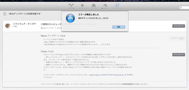 iTunes Update Error