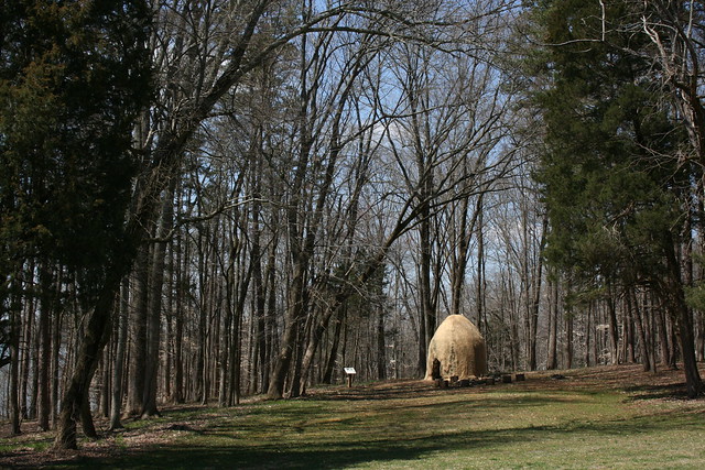 A modern replica of a typical Occaneechi dwelling can be found on the park grounds.