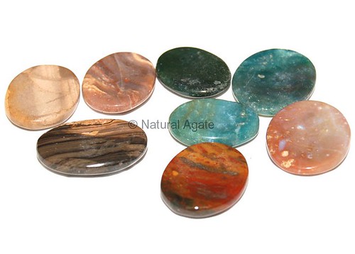 Natural Agate : Mix Gemstone Worry stone by naturalagate
