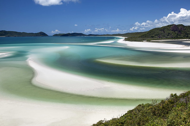 View from Hill Inlet with swirling sands