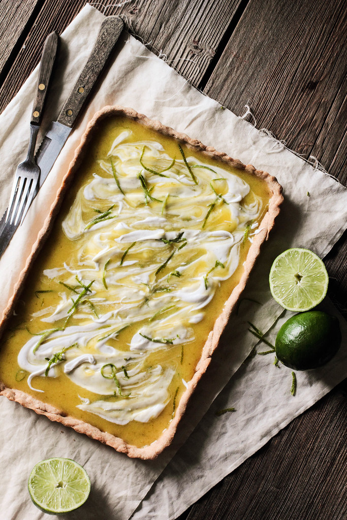 Lime Curd Tart with Coconut Whipped Cream