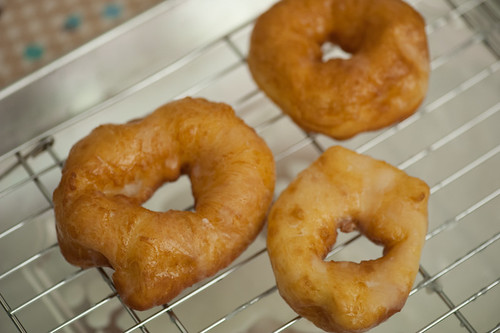 Doughnuts after the fry