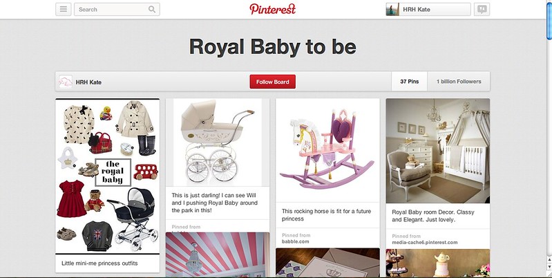 Preview of Royal Pinterest Board