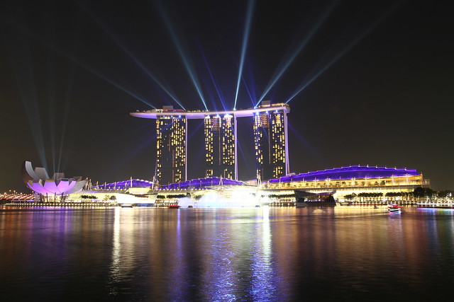 Night view Marina Bay Sands