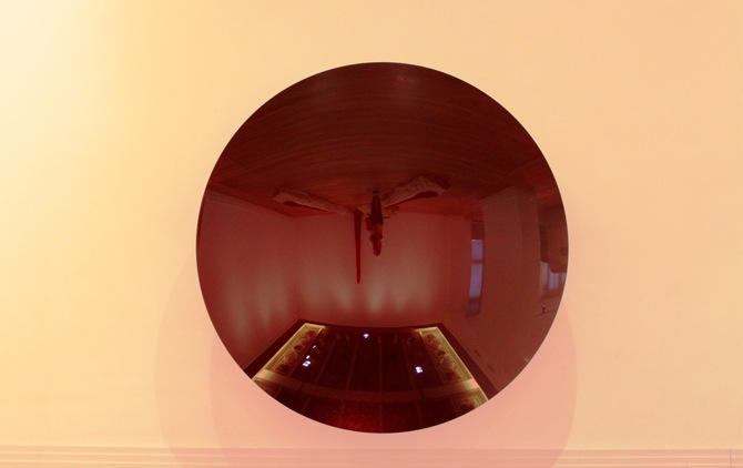Blood Mirror IV, 2013, Aluminium and paint