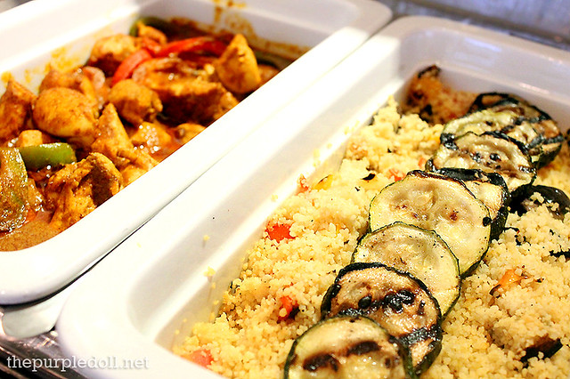 Entrees - Chicken Curry and Mixed Vegetable Couscous