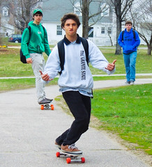 Prep School Skate Boarders