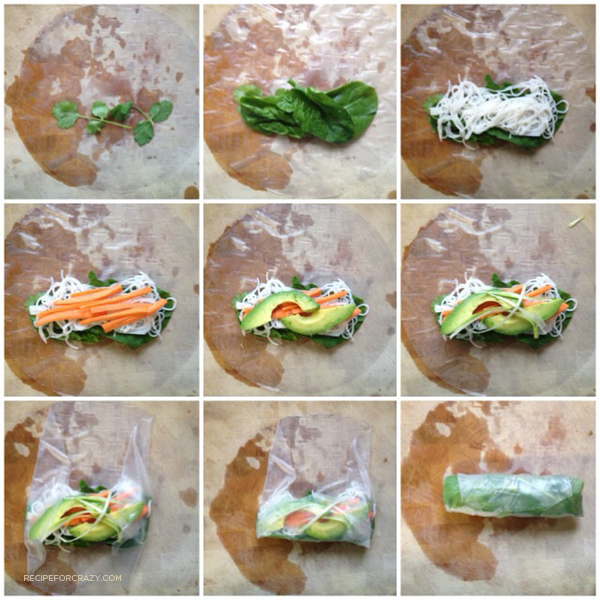 spring roll step-by-step