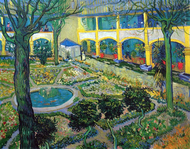 Vincent van Gogh - The Courtyard of the Hospital at Arles, 1889 at Oskar Reinhart Art Collection Winterthur Switzerland
