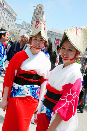 Women in Red Kimono