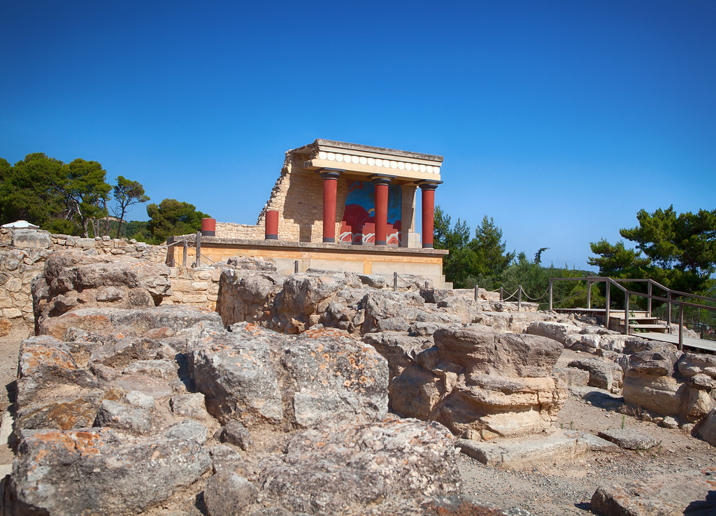 Knossos palace at Crete, Greece.