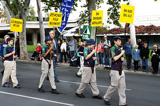 The Anzac Day march 2013