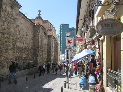 La Paz: notre rue dans le centre historique