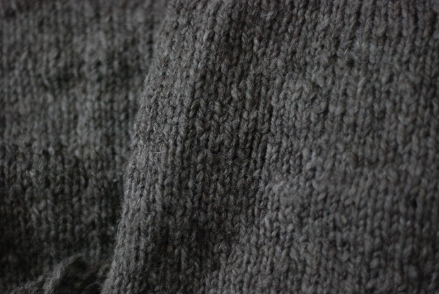 Closeup texture of handspun sweater