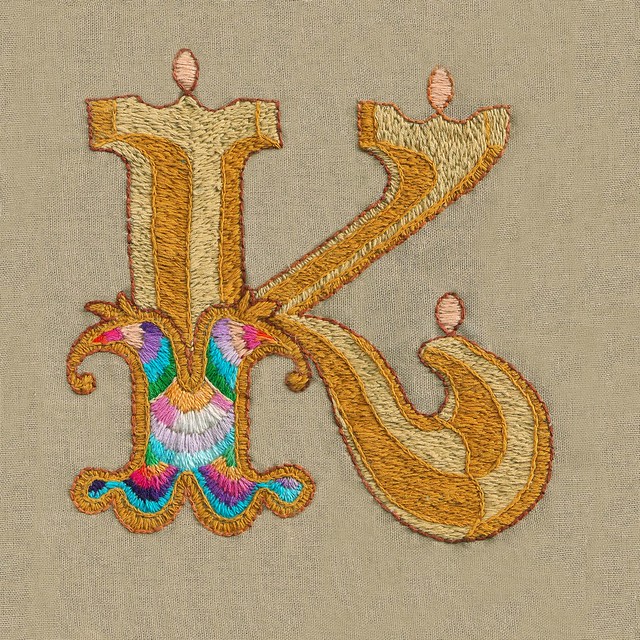 Embroidered K
