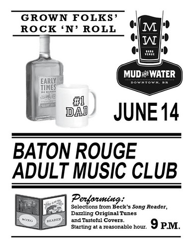 Baton Rouge Adult Music Club, June 14, Mud & Water