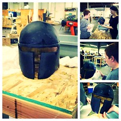 Chris is getting closer and closer to finishing his helmet!