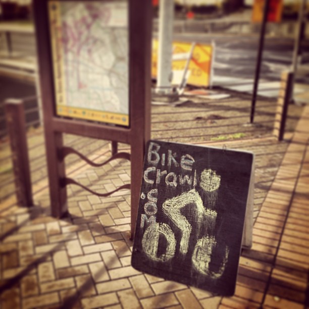 Bikecrawl.com signage.
