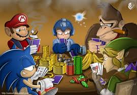 Mario gra w pokera