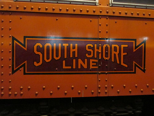Chicago, South Shore And South Bend Railroad logo.  The Illinois Railway Museum.  Union Illinois.  Saturday, May 18th, 2013. by Eddie from Chicago