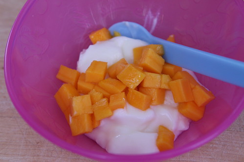 Mangoes with Yogurt