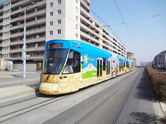 Genève trams publicitaire (Suisse)