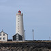 "Faro de Grótta" en Reikiavik  península de Seltjarnarnes Islandia