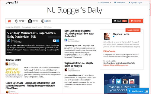 NL Blogger's Daily - May 5 2013 vm