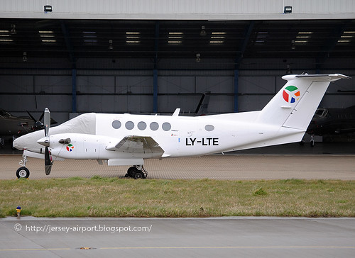 LY-LTE Beech 300 Super King Air by Jersey Airport Photography
