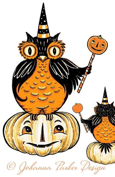 Perched-Owl-Illustration-Johanna-Parker