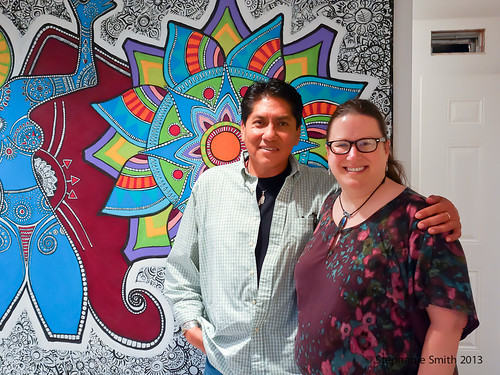 Me with Jemez Pueblo artist John Toya