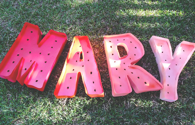mary letters painted