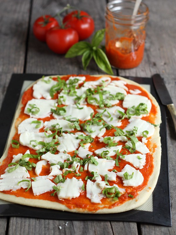 Margherita Pizza Wheels (with tomato, basil, and mozzarella)
