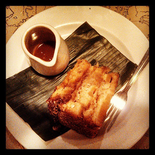 Mmmmm.... #pineapple upside down #cake with #rum sauce #delish #yumo #joescrabshack #eatatjoes