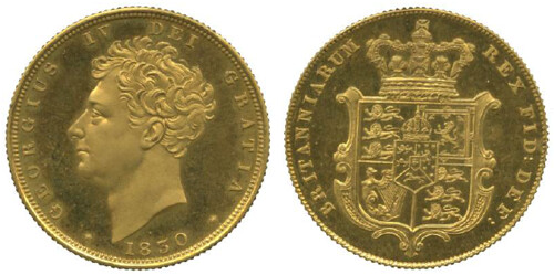 1830 George IV, Proof Sovereign
