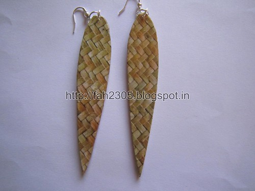 Handmade Jewelry - Card Paper Earrings  (16) by fah2305