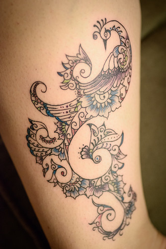 Amy's Peacock Tattoo