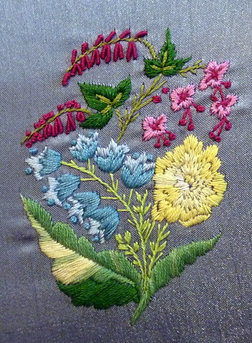 Reticule embroidery detail