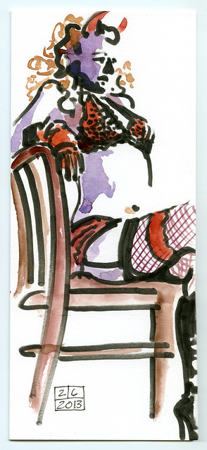Dr. Sketchy — Cora Purrl in A Date with The Devil #2