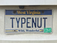 Type nerd license plates