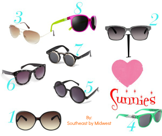 I Heart Sunnies, I love sunnies, sunglasses, sunnies
