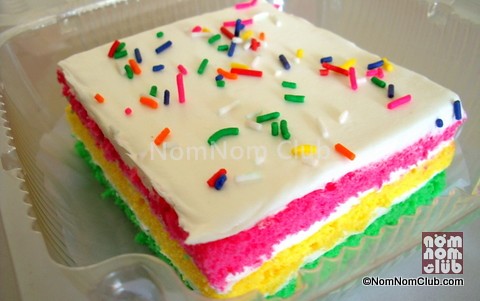 Rainbow Cake,Slice (Square) (P45)
