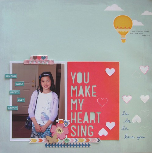 "in my heart" scrapbook