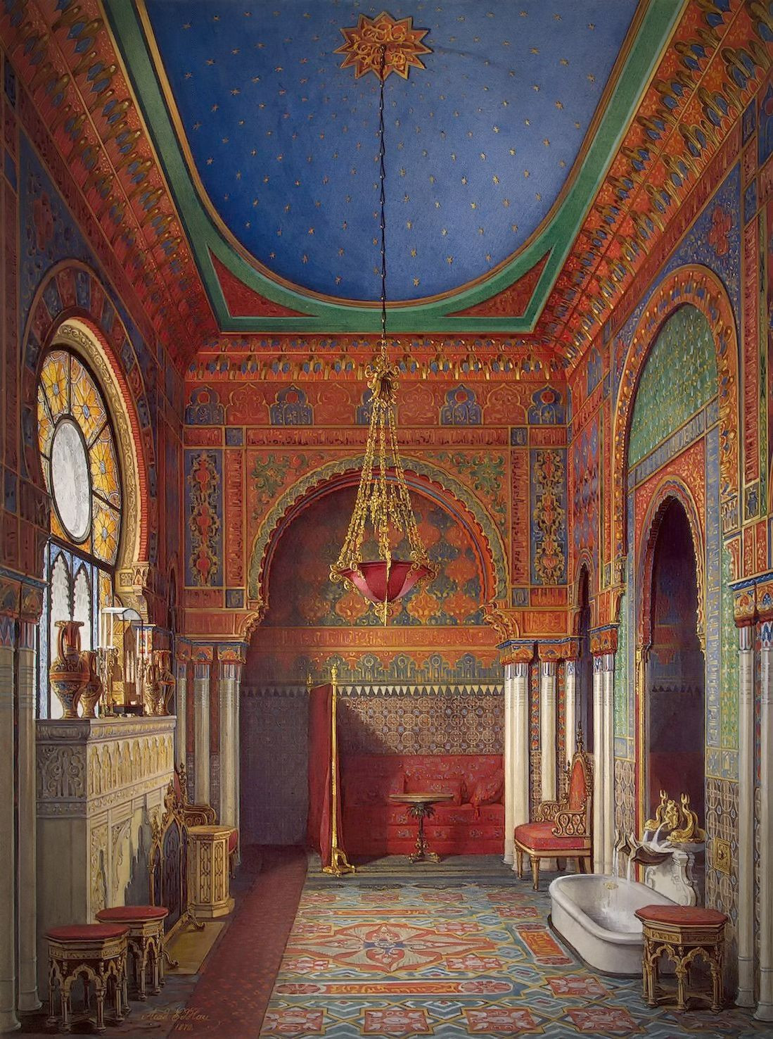 The Bathroom of Empress Alexandra Fyodorovna, 1869