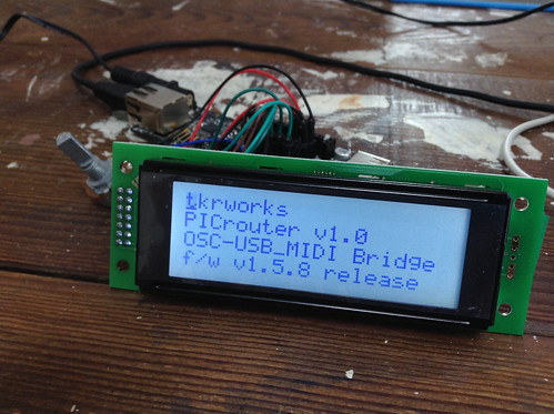 LCD Module Test with PICrouter