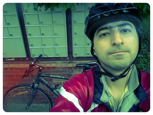 biking in the rain... not a good idea afterall by Khosrow on flickr