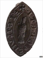 Medieval silver seal matrix
