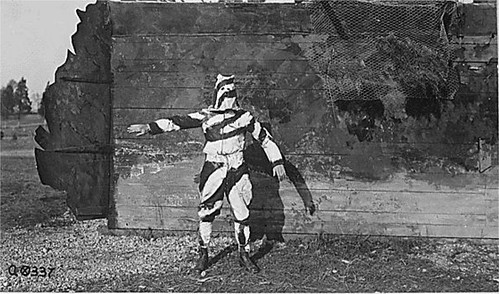 1917: Soldier in black and white camoflage
