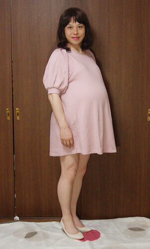 Pale pink mini onepiece dress #1